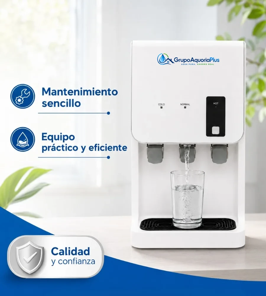 Fuente de encimera: mantenimiento sencillo